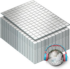 3000 PCS Mirror Tiles Self Adhesive, 10X10Mm Disco Tiles for DIY Craft, Home  P