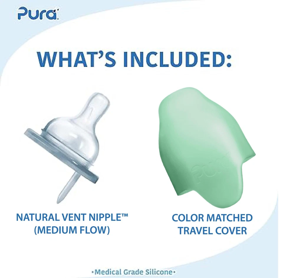 Biberón infantil aislado de acero inoxidable Kiki 7 oz | Incluye pezón de silicona Foto 2 de 4