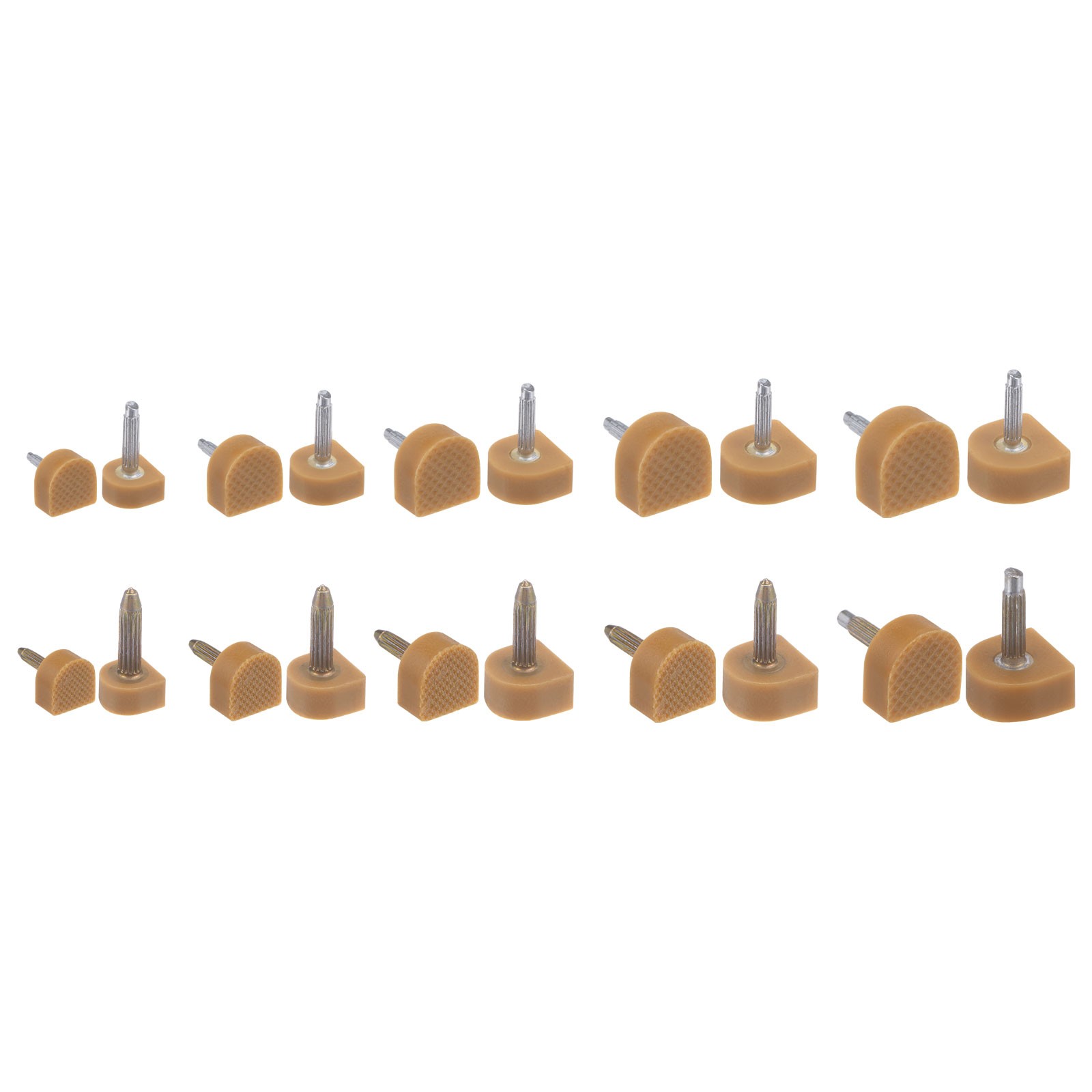 10 Pares Alto Tacón Reemplazo Puntas 8/9/10/11/12mm U-Forma Zapatos Tacón, Beige