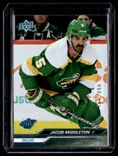 2023-24 Upper Deck Deluxe Jacob Middleton 187/250 Minnesota Wild #90