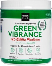 Vibrant Health - Green Vibrance 15 Servings, 6.26 oz EXP 11/27