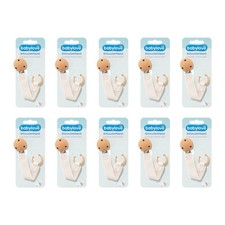 10 x 1pc babylove pacifier clip cream