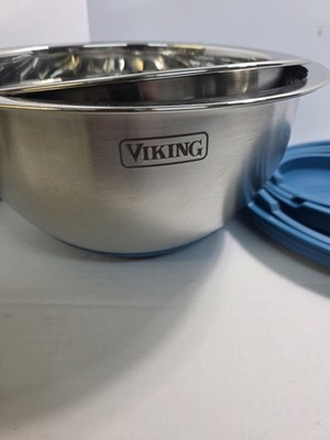 Viking 10 Piece Stainless Steel Mixing Bowl Set, Non-Slip Silicon Bottom No Box