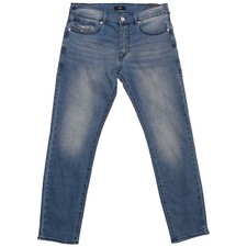 True Religion GENO SN FLAP SLIM Jeans, 33, Light Gray, Slim Fit Denim