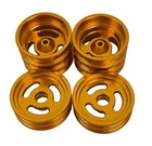 Dhawk RC10 Model 24 Aluminum Front & Rear Wheels Gold For RC10 Model 24Classic