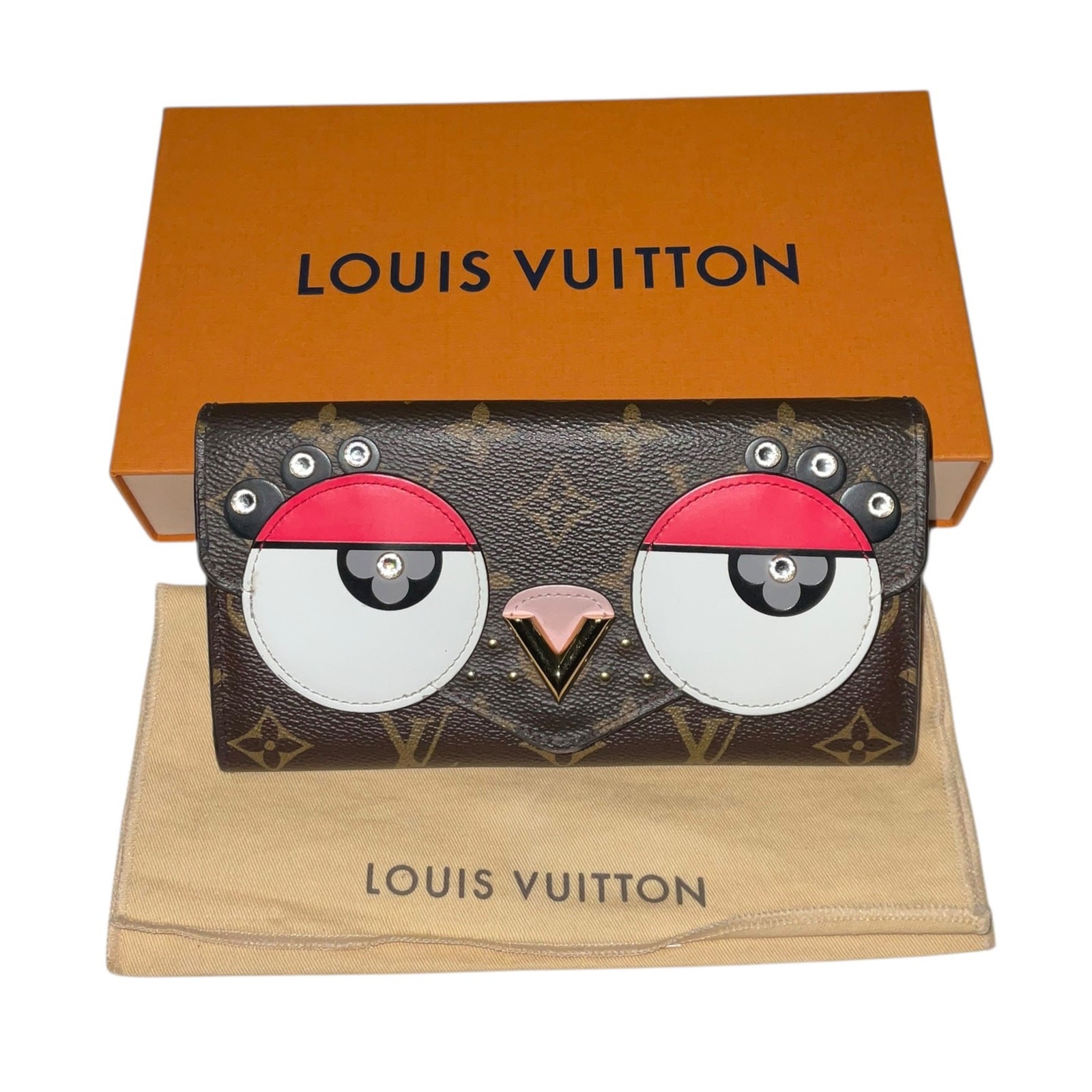 LOUIS VUITTON Limited Edition Valentine Monogram Bird Sarah Wallet Box/Dust bag
