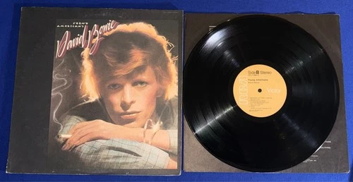 vintage David Bowie Young Americans LP RECORD CLEAN VINYL RCA TAN LABEL Fame