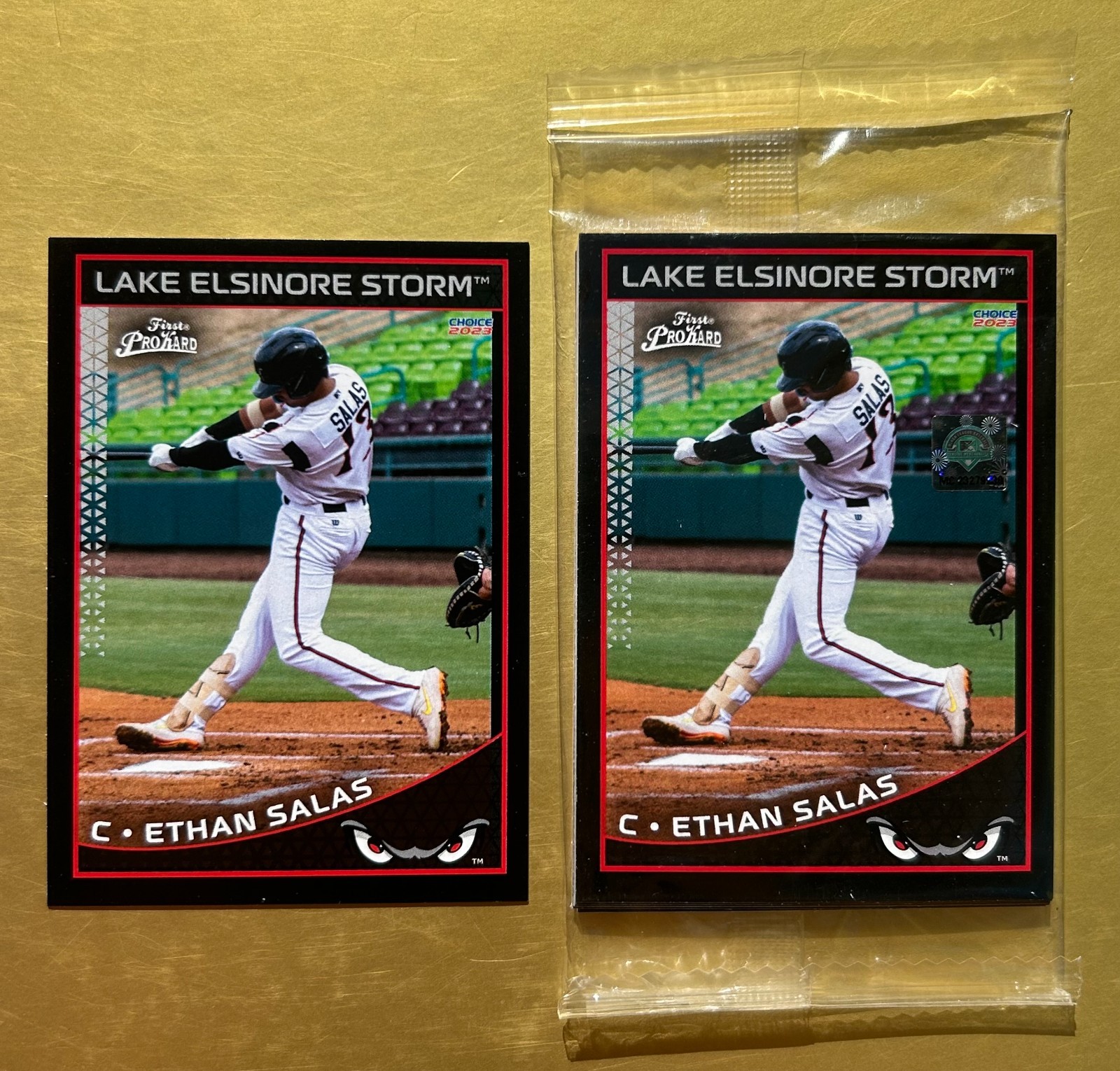 ETHAN SALAS RC ⚾️  1st Pro Card 1/500 🔥 SEALED Lake Elsinore Storm Team Set!