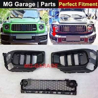 2025 G63 W465 STYLE FRONT BUMPER INSERT VENTS FOR MERCEDES BENZ W464 G63 19 - 24