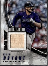 Kris Bryant 2025 Topps Colorado Rockies Major League Material Relics