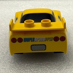 Lego Duplo Disney Movie Cars Race Car (ONLY) Vehicle Jeff Gorvette Yellow