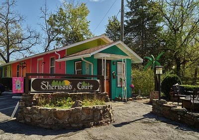 Sherwood Court Cabins, built 1950 Lovely Motel, Eureka Spring 1 historic photo