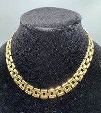 Vintage Napier Link Necklace Goldtone 18 Inches