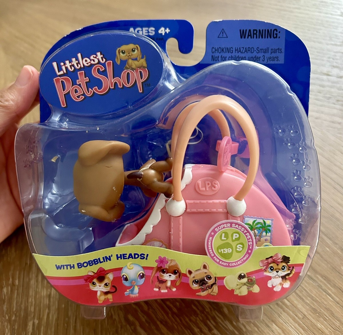 Authentique Littlest Petshop 1306 ROSE Dog Dachshund / Chien Teckel LPS