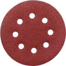 50X 5 inch Hook Loop Sanding Discs 80 Grit 8-Hole Orbital Sander Sandpaper Pads