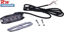 Warnblitzer orange 4 LEDs, 6,7W, 12/24V, 98x30x8mm, Warnleuchte, synchron, Kramp