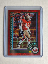 2022 Classics Legends H2 Timeless Tributes Premium Edition Red /35 Ronnie Lott