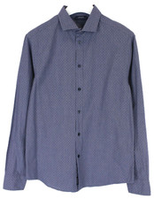 Camicia Formale Personalizzata ARMANI JEANS Taglia LARGE Blu A Pois