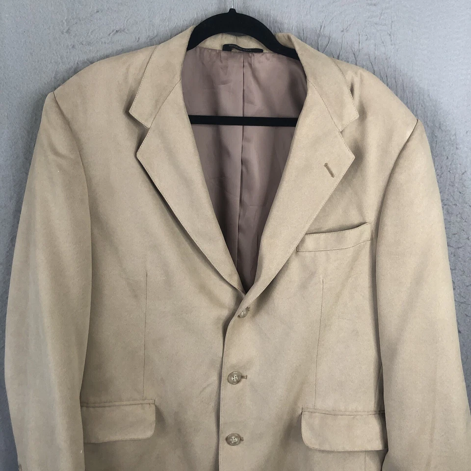 Blazer de Colección Norm Thompson para Hombres 44R Marrón Imitación Gamuza Abrigo Deportivo Chaqueta Occidental Foto 2 de 4