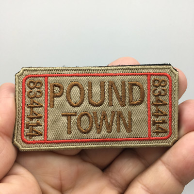 Flight Suit Patches Funny "Ticket To Pound Town" Morale Patch - Hook & Loop Tactical Army Military Badge Patches For Men - Foto 9