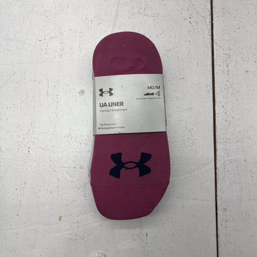 Under Armour Assorted 6 Pack No Show Socks Women s Size Medium NEW