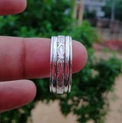 925 Sterling Silver Band &Meditation Spinner Ring Handmade Ring All size-m-10