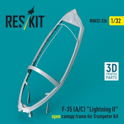 F-35 (A/C) ''Lightning II'' open canopy frame for Trumpeter 1:32 ResKit RSU32-0226