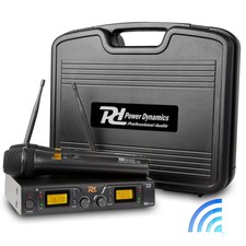 Power Dynamics 179.196 Uhf Wireless Microphone System Handheld Mics Ssc1674