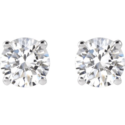 VS/F + 1 CTW Lab Grown Diamond Ohrringe Set in 14k Weißgold.