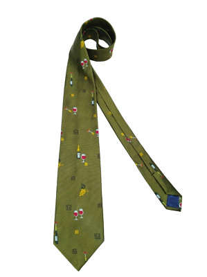 2120  )  MAUS &  HOFFMAN  MEN'S   TIE 100% SILK   MADE IN  USA
