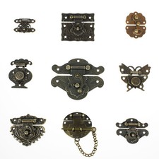 Truhenverschluss Retro Antik Stil Schatullen Kisten Boxen schloss Messing Farbe