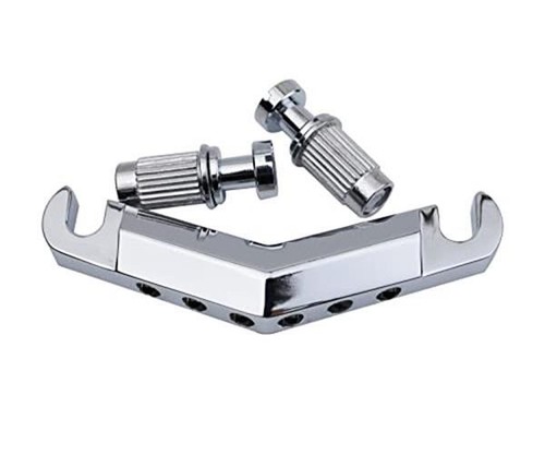Guyker Guitar Stop Bar Tailpiece with Anchors and Studs  Assorted Colors 