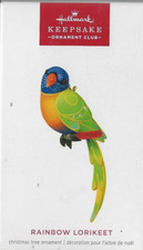 Rainbow Lorikeet Hallmark Keepsake 2024 Member Exclusive Ornament Club Christmas
