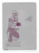 Christian McCaffrey 2017 PANINI PLATES PATCHES ROOKIES & STARS CARD 1/1 NON AUTO
