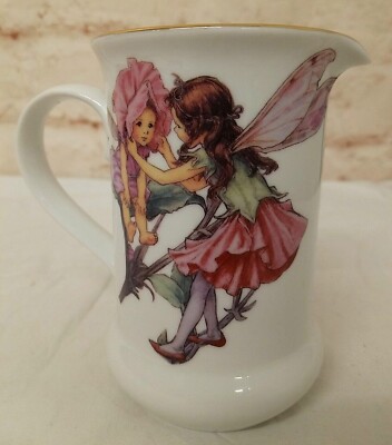 Flowers & Fairy Large Creamer Frederick Warne Reutter Porcelain Germany