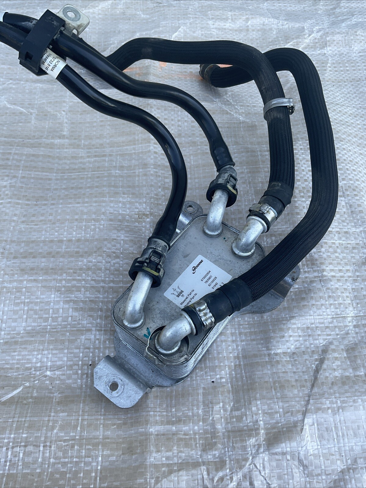 14-17 MASERATI Quattroporte 3.0L TRANSMISSION OIL COOLER HEAT EXCHANGER OEM.