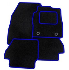 Ford Fiesta Mk8 11-17 Tailored Black Blue Trim Car Floor Mats Carpets Clips Ford Fiesta Mk8 11-17 Tailored Black Blue Trim Car Floor Mats Carpets Clips