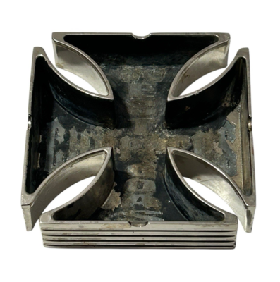Vintage West Coast Choppers Metal Maltese Cross Ashtray Jessie