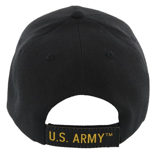 NEW! US ARMY STAR VETERAN SIDE LINE BALL CAP HAT BLACK - Picture 4 of 4