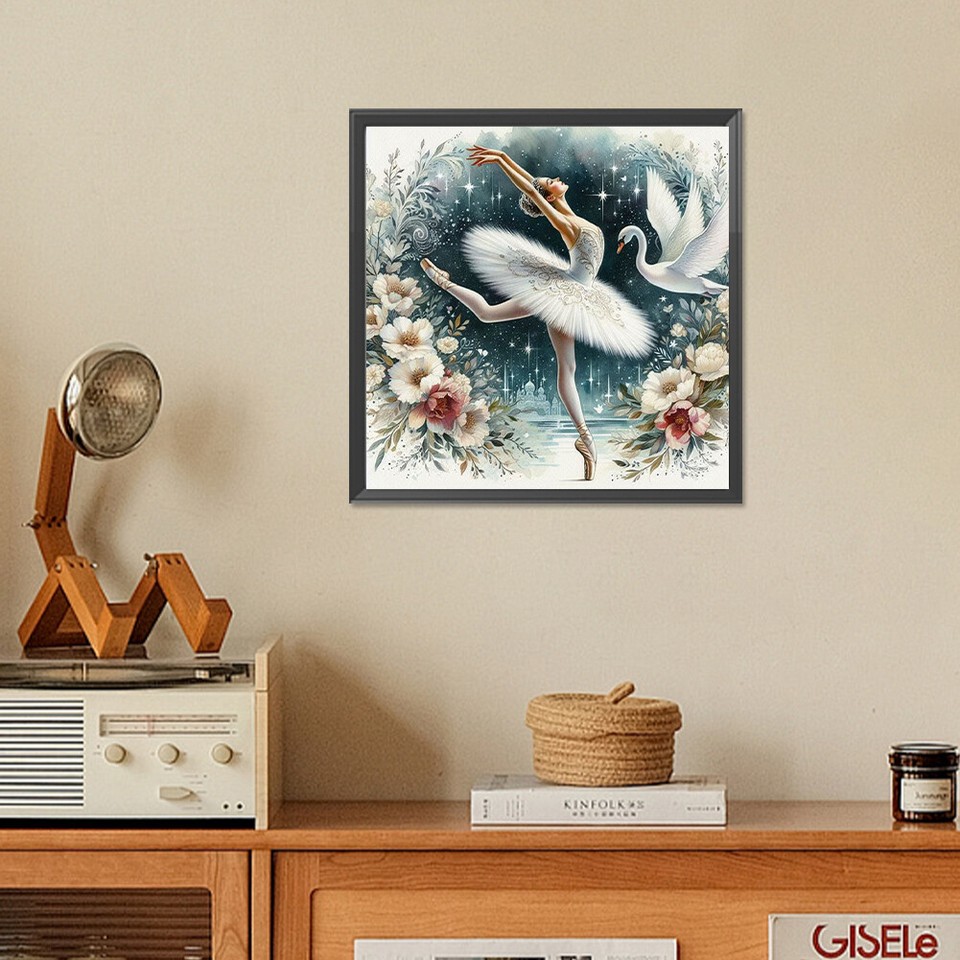 5D DIY Full Square Drill Diamond Painting Ballet Girl Kit Home Decor