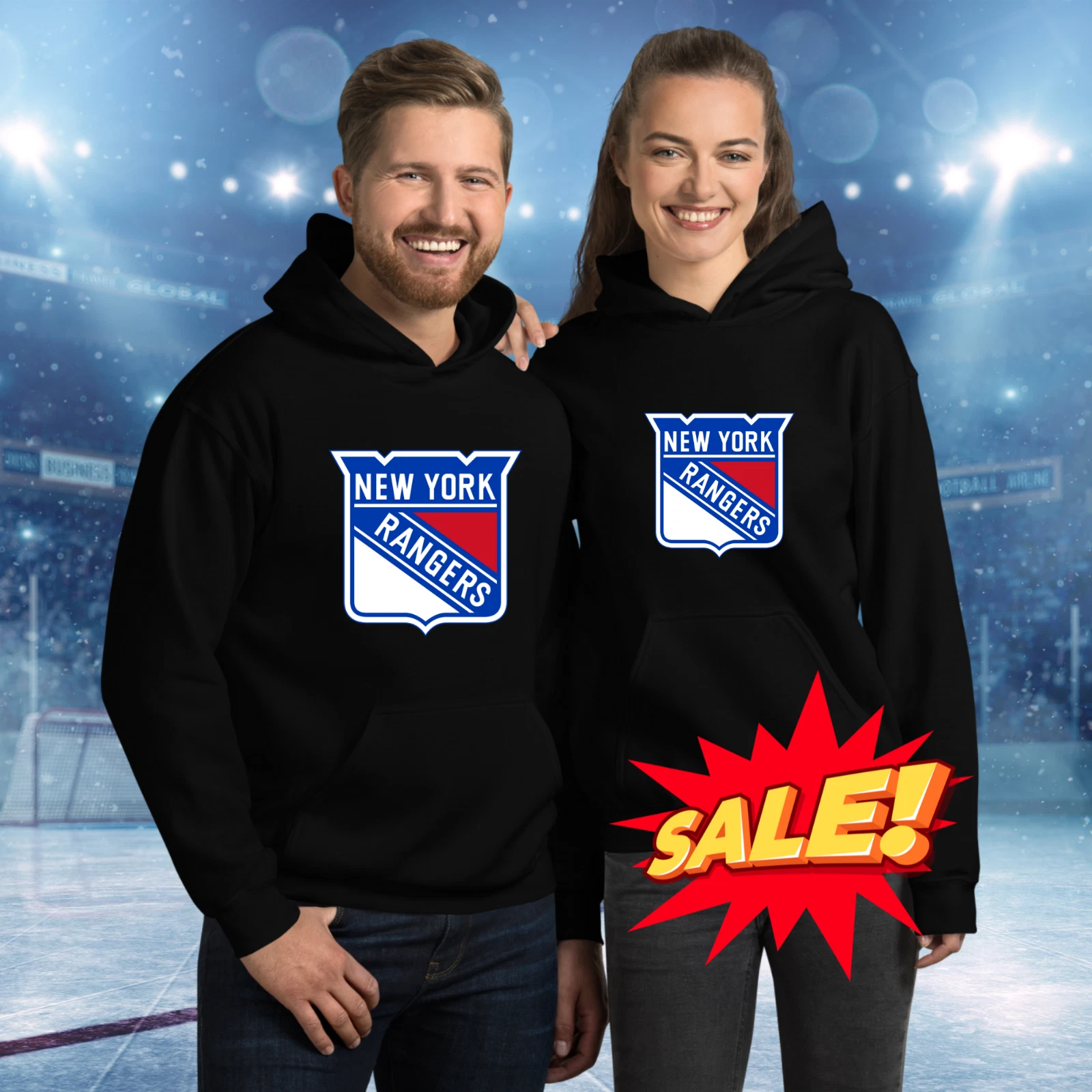 New York Rangers Pullover Hoodie, Hockey Fan Gear