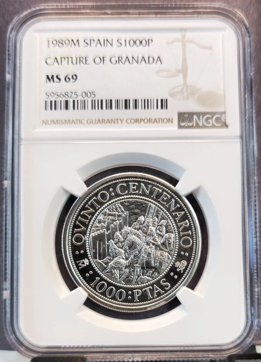 ⭐️【PCGS ワールドコインズ・ジャパン – スペイン 2000P銀貨 スペイン PR67CAM】1989-M コレクション