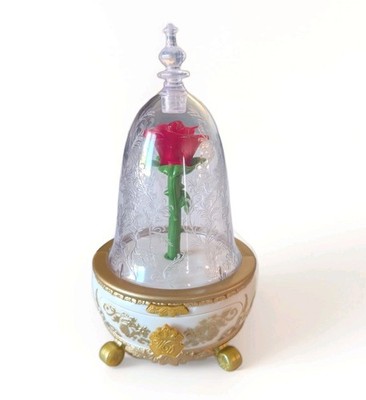 Disney Beauty & the Beast Electrical LightUp Rose W/Music And Small Compartment