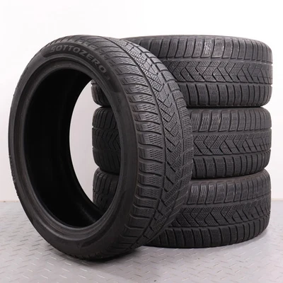 4 pneus hiver 225/45R18 91H Pirelli Winter Sottozero 3 MO 225 45 18, 4,5-5 mm - Photo 1/4