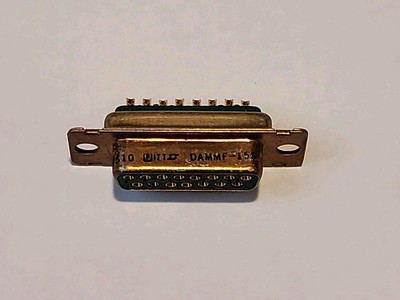 ITT Female 15-Pin D-Sub Connector PN DAMMF-15S, NSN 5935-01-383-8093, NOS.
