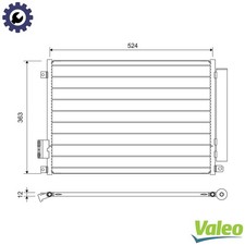 CONDENSER AIR CONDITIONING 814155 FOR FIAT FORD LANCIA 312A4.000 1.0L 2cyl PANDA