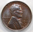 1913-D 1c Lincoln Cent ANACS AU 55