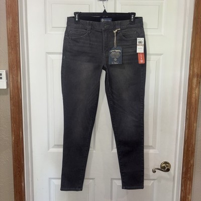 NWT Democracy Jeans Womens 12 Grey Ab Solution Skinny Jegging B1105MOZE 34x30.5