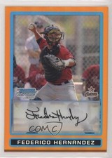 2009 Bowman Chrome Prospects Orange Refractor 16/25 Federico Hernandez 6i1