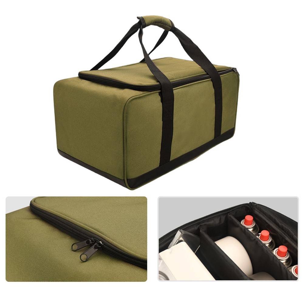 Bolsa de utensilios de cocina de camping 210D forro resistente a los arañazos 8 mm acolchado de algodón nacarado